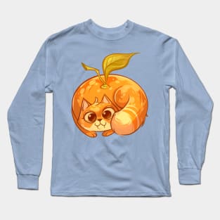 Cat Tangerine Long Sleeve T-Shirt